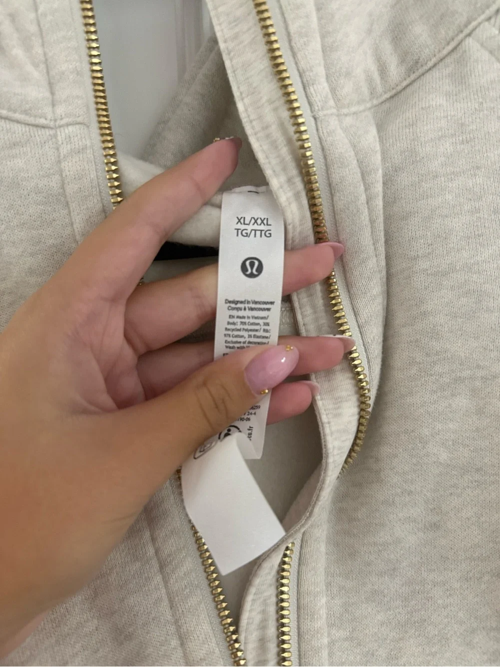 lululemon athletica Women's Gray Half-Zip Hoodie